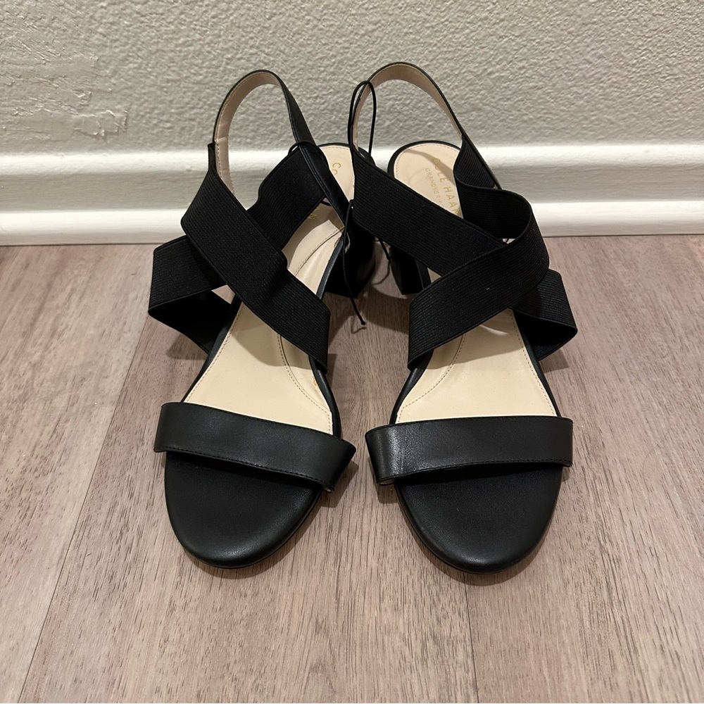 Cole Haan Aniston Women's Black Elastic Sandal - Picture 5 of 8